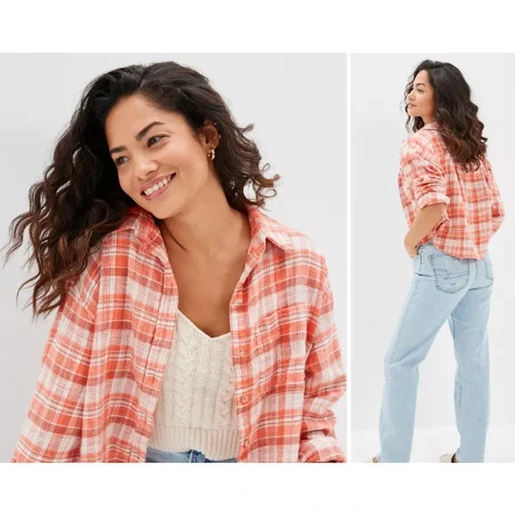 American Eagle Outfitters Tops American Eagle Oversized Orange